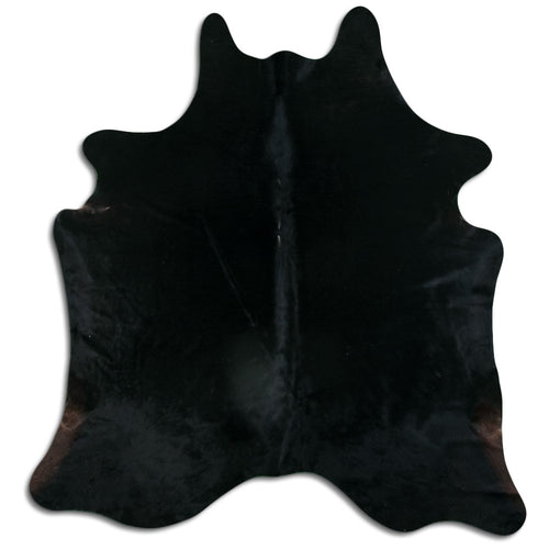 Schwarzes Kuhfell L