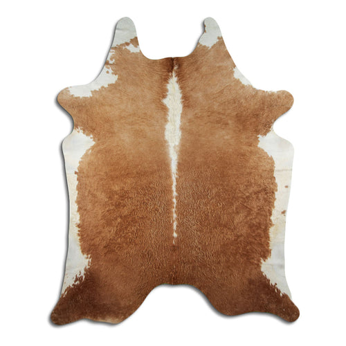 Braun-Weißes Kuhfell XXL