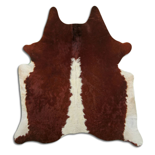 Braun-Weißes Kuhfell XXL