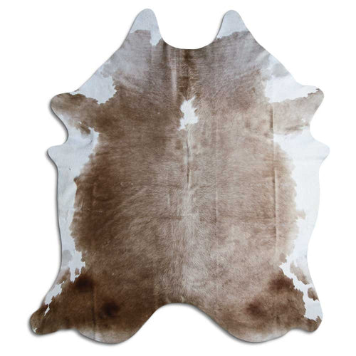 Braun-Weißes Kuhfell XXL
