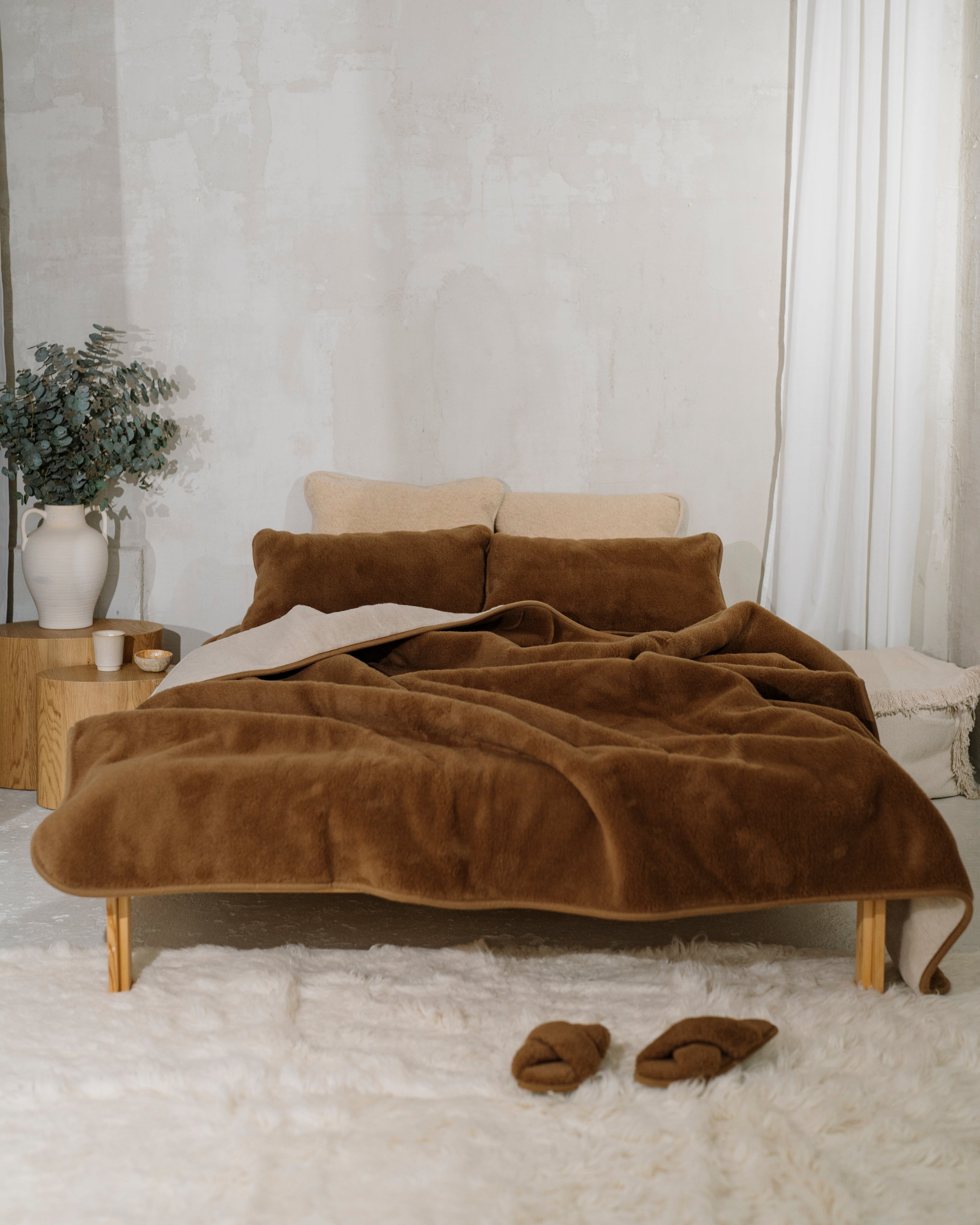 schlafsack kamelhaar Wolldecke „Camel“ aus Kamelhaar & Merinowolle