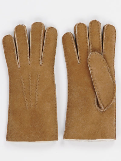 Lammfell-Handschuhe Karamell