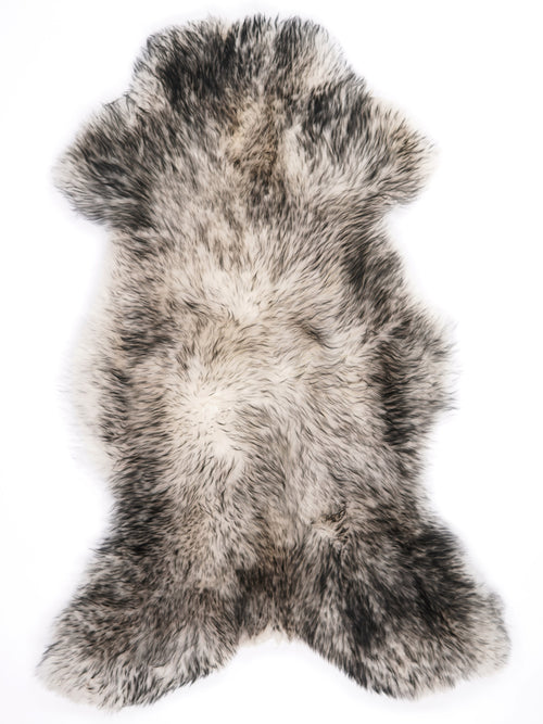 Mufflon Lammfell Schwarz XL