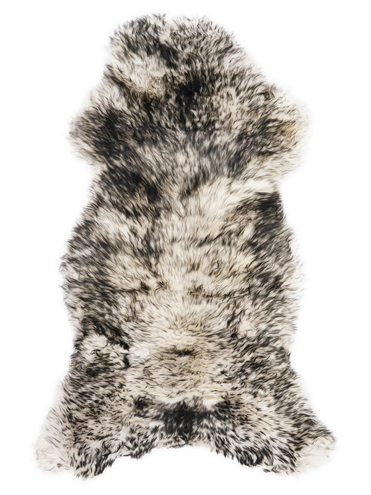 Mufflon Lammfell Schwarz XXL