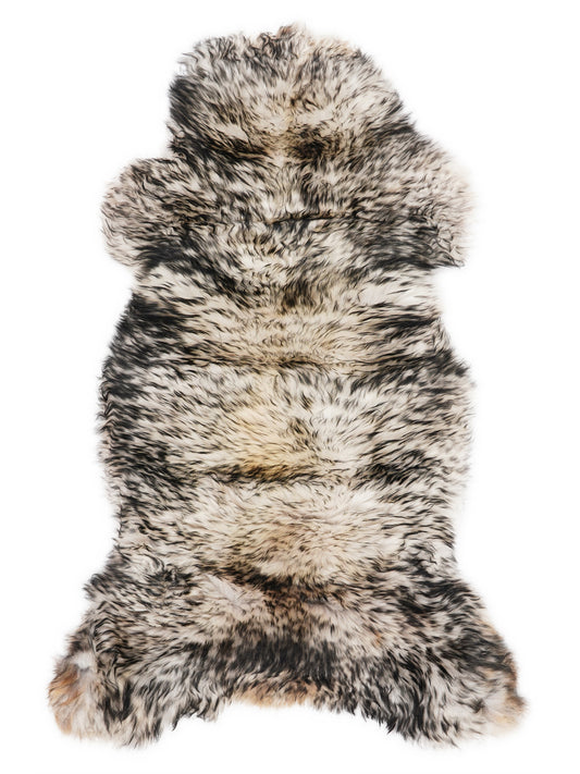 Mufflon Lammfell Schwarz XXL
