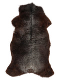 Mehrfarbiges britisches Schaffell, ca. 125 × 65 cm, von oben fotografiert: genau das Fell, das Sie erhalten
