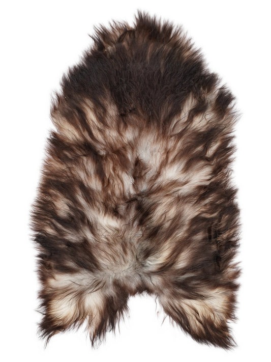 Graues isländisches Schaffell, ca. 130 × 75 cm, von oben fotografiert: genau das Fell, das Sie erhalten