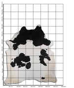 Schwarz-Weißes Kuhfell XXL