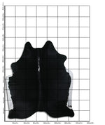 Schwarzes Kuhfell XXL
