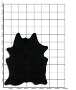 Schwarzes Kuhfell XL