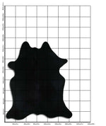 Schwarzes Kuhfell XXL