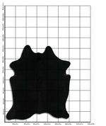 Schwarzes Kuhfell XL