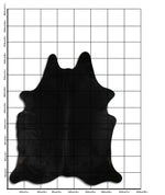 Schwarzes Kuhfell XXL