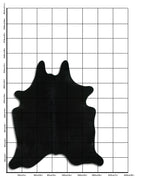 Schwarzes Kuhfell XL
