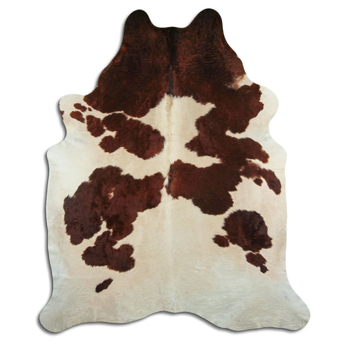 Braun-Weißes Kuhfell XXL