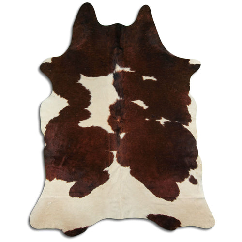 Braun-Weißes Kuhfell XXL