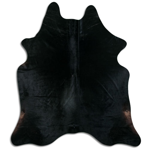 Schwarzes Kuhfell L