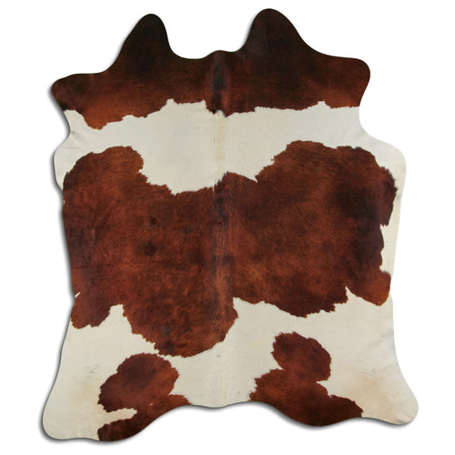 Braun-Weißes Kuhfell XL