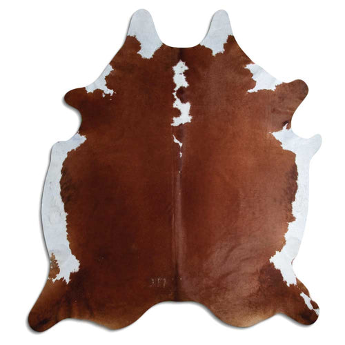 Braun-Weißes Kuhfell XXXL