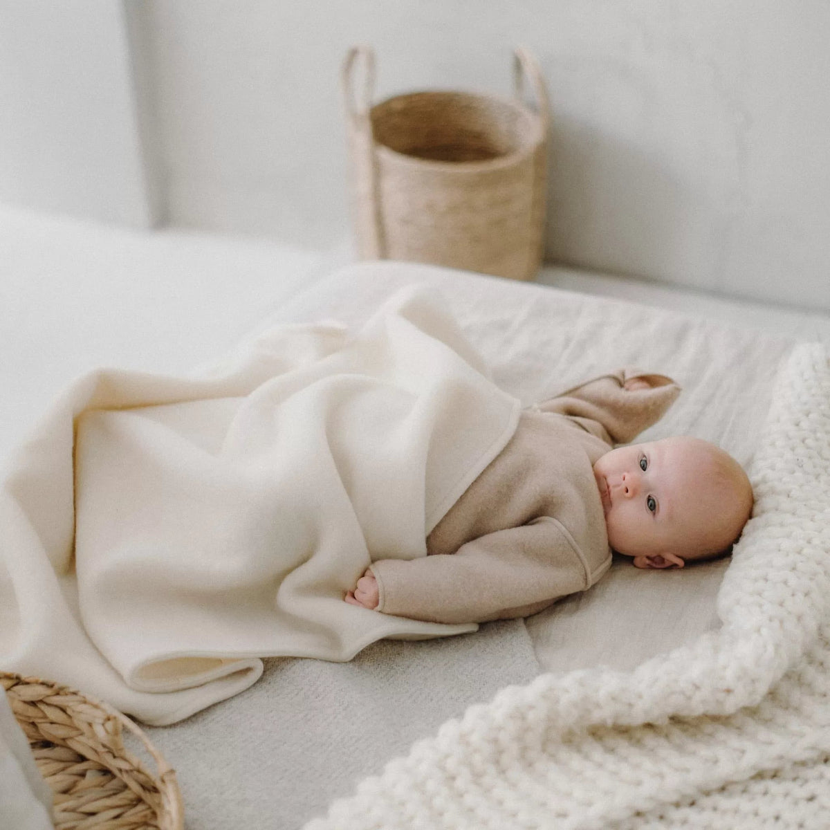 Babydecke aus Merinowolle