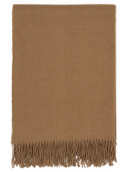Plaid „Fjord“ in Camel, gefaltet