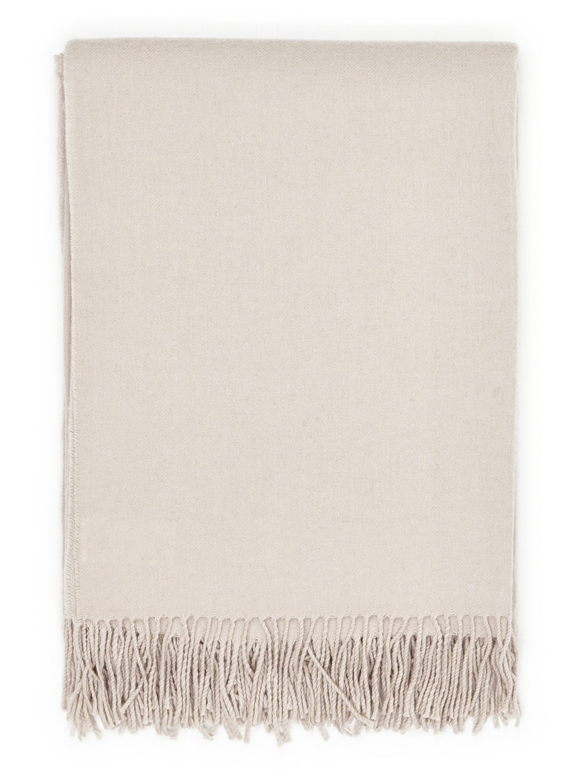 Plaid „Fjord“ in Sand, gefaltet