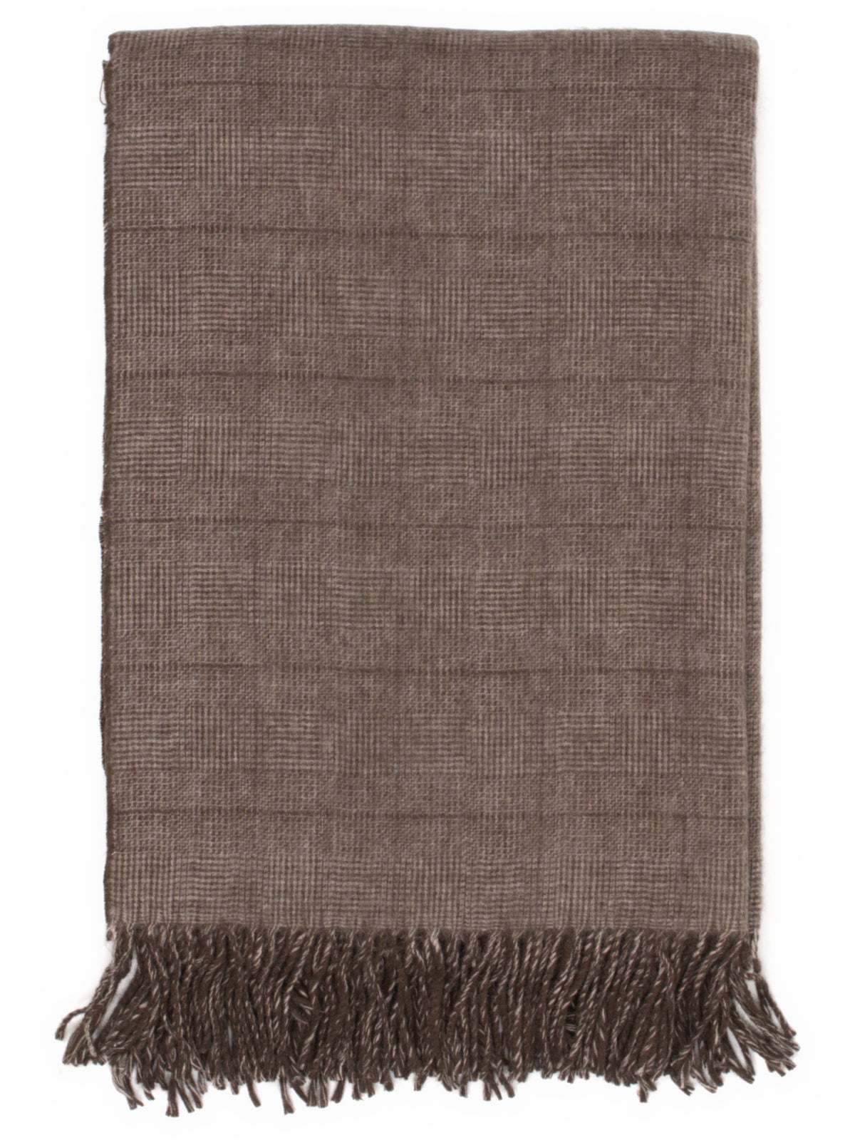 Plaid „Glen“ in Braun, gefaltet