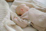 Babyjacke „Schaf“ mit Stickerei; beige