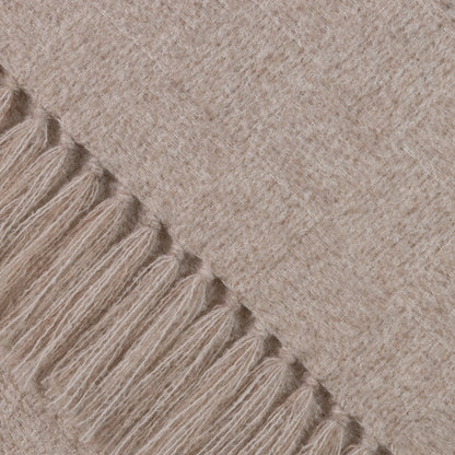 Plaid „Valley“ aus Baby-Alpaka & Merinowolle – Detail