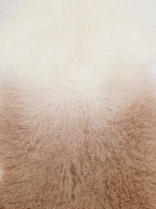 Ombré Lammfelldecke