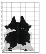 Schwarz-Weißes Kuhfell XXL