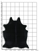 Schwarzes Kuhfell L