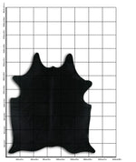 Schwarzes Kuhfell L