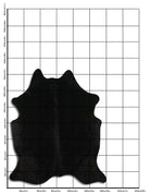 Schwarzes Kuhfell L