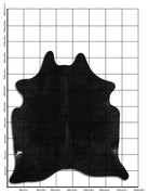 Schwarzes Kuhfell L