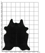 Schwarzes Kuhfell L