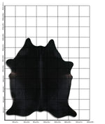 Schwarzes Kuhfell XL