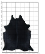 Schwarzes Kuhfell XL