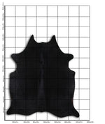 Schwarzes Kuhfell XL
