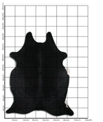 Schwarzes Kuhfell XL