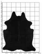 Schwarzes Kuhfell XXL