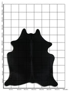 Schwarzes Kuhfell XL