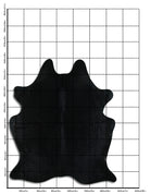 Schwarzes Kuhfell XL