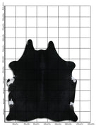 Schwarzes Kuhfell XL