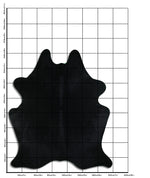 Schwarzes Kuhfell XXL
