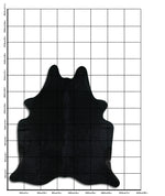 Schwarzes Kuhfell XL