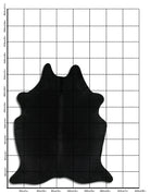 Schwarzes Kuhfell XL