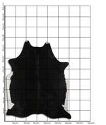 Schwarzes Kuhfell XXL