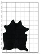 Schwarzes Kuhfell L