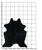 Schwarzes Kuhfell L